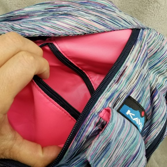 Kavu Backpack Unisex 11x18 Blue Purple Rope Sling Adjustable Shoulder Strap main image 10